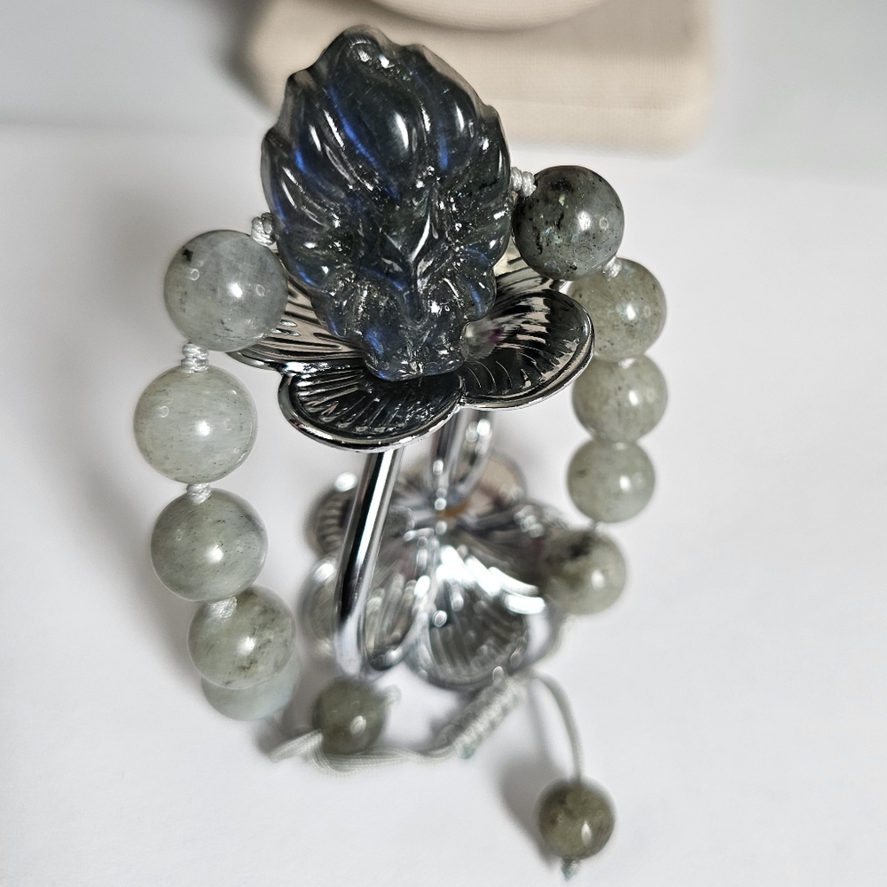 Lion Head Natural Stones Bracelet